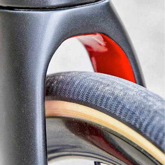 Wider tyres on your road bike can increase comfort and speed