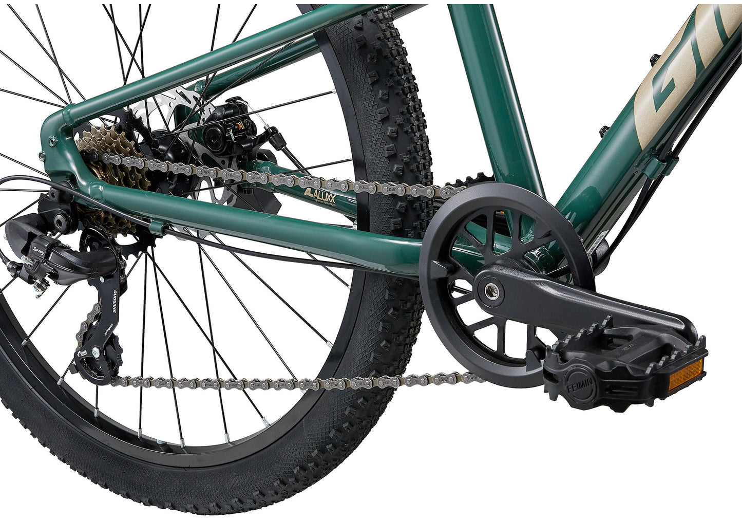 Giant Talon 24" Disc, Boy's Mountain Bike - Trekking Green - Rider Height: 130-150cm