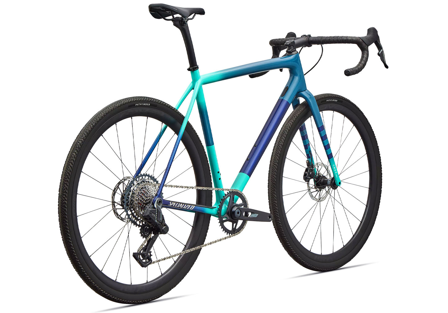 2026 Specialized Crux Expert SRAM Rival XPLR AXS, Grey Blue/Lagoon Blue
