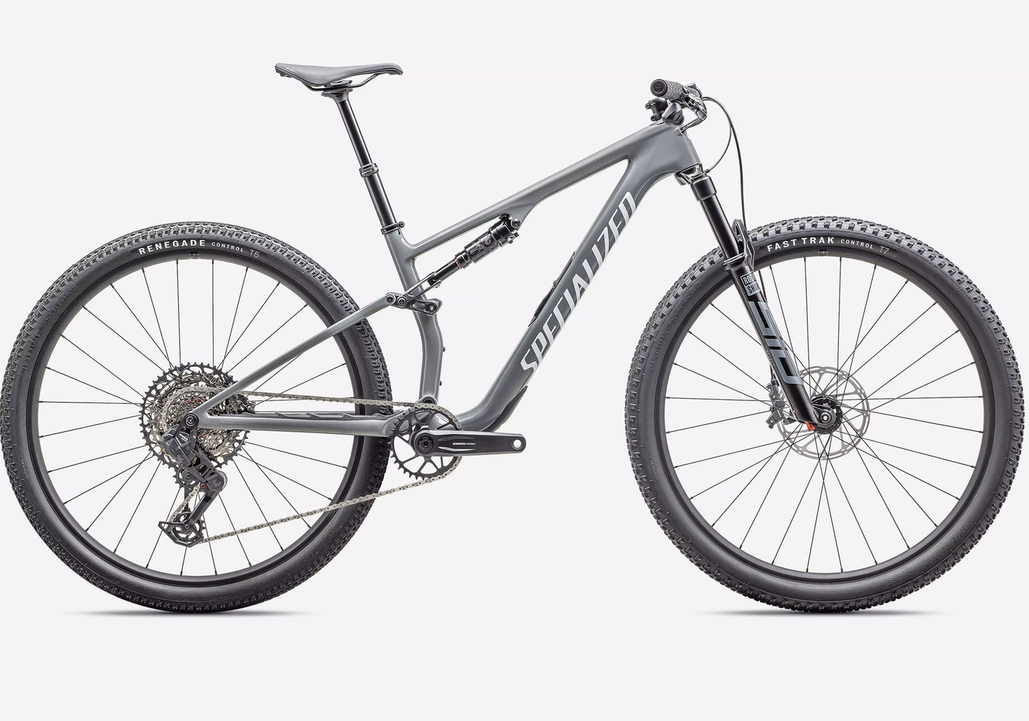 2025 Specialized Epic 8 Comp, Gloss Ashen Grey/White