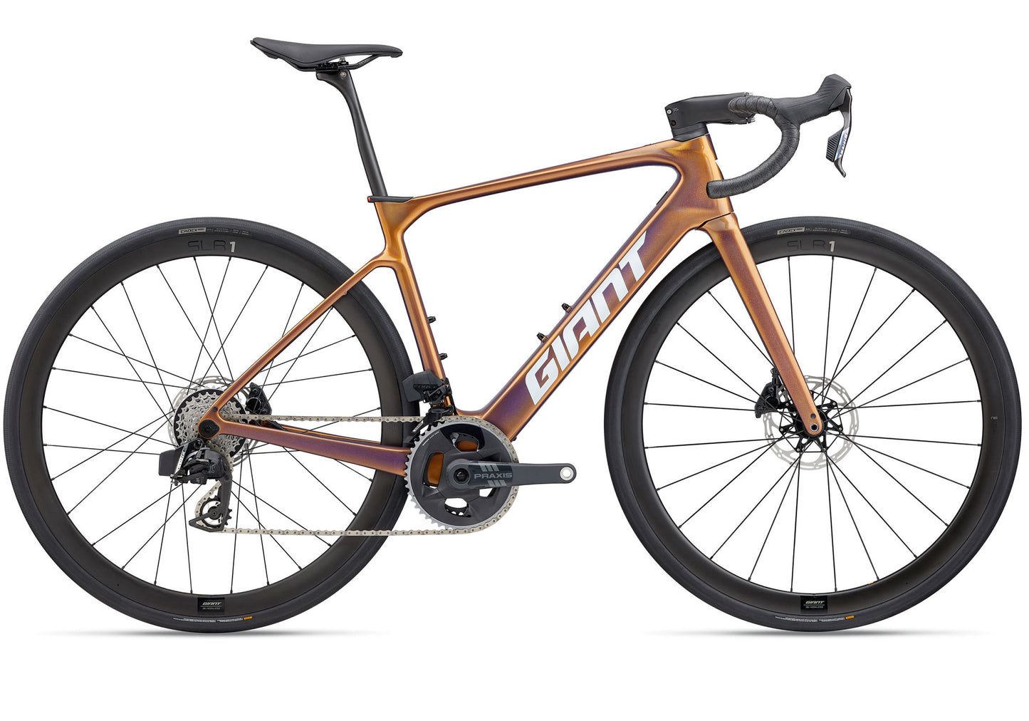 2026 Giant Defy Advanced E+ Elite 1 Men's Electric Road Bike, Meteor Storm