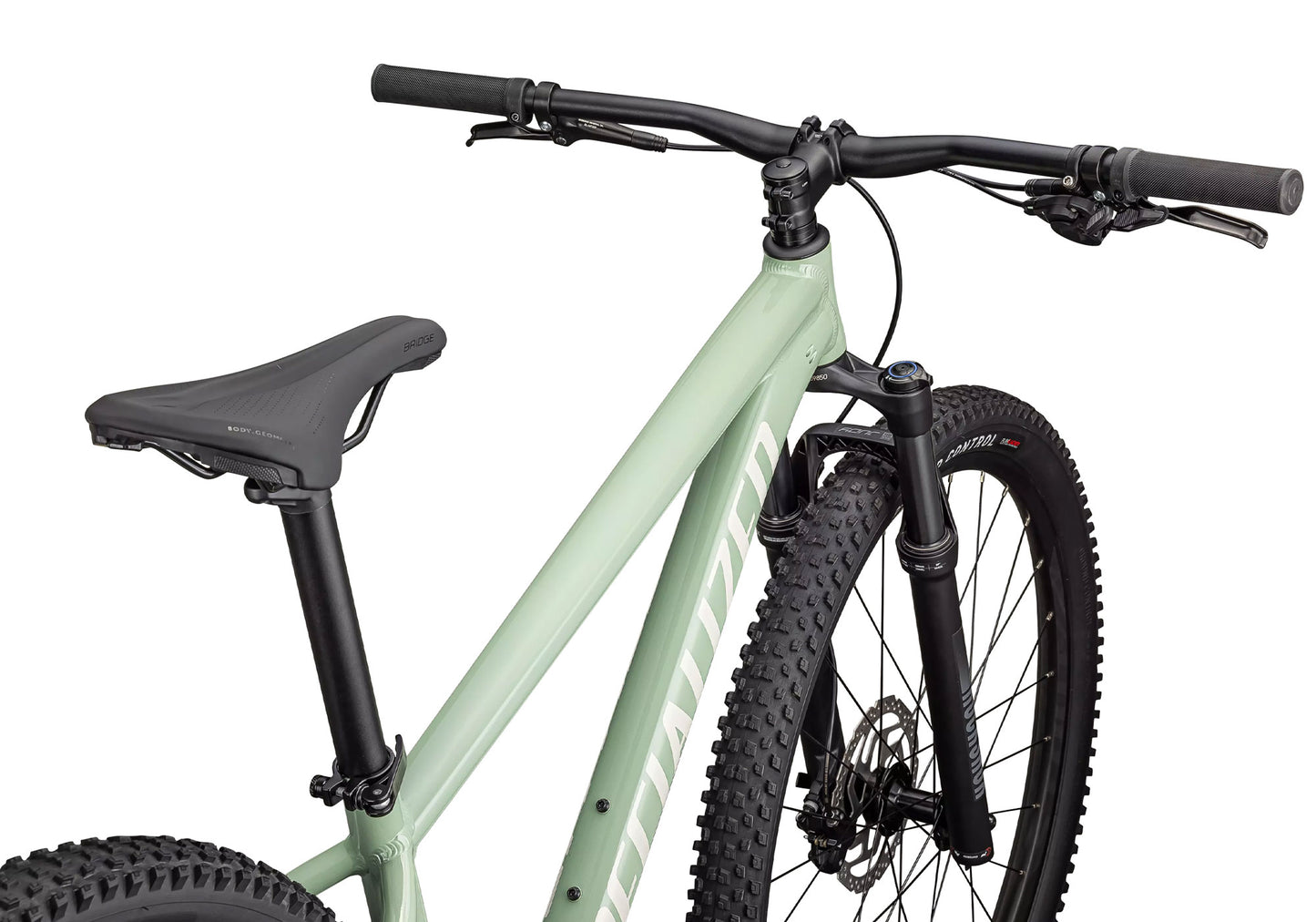 2026 Specialized Rockhopper Comp Unisex Mountain Bike, Gloss Pistachio/White Mountains