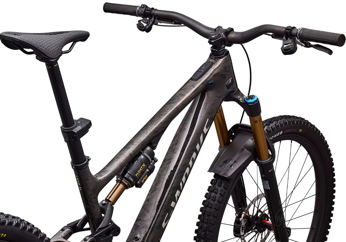 2026 Specialized S-Works Turbo Levo SL 2 Electric Mountain Bike, Charcoal Tint/Impasto/Chrome