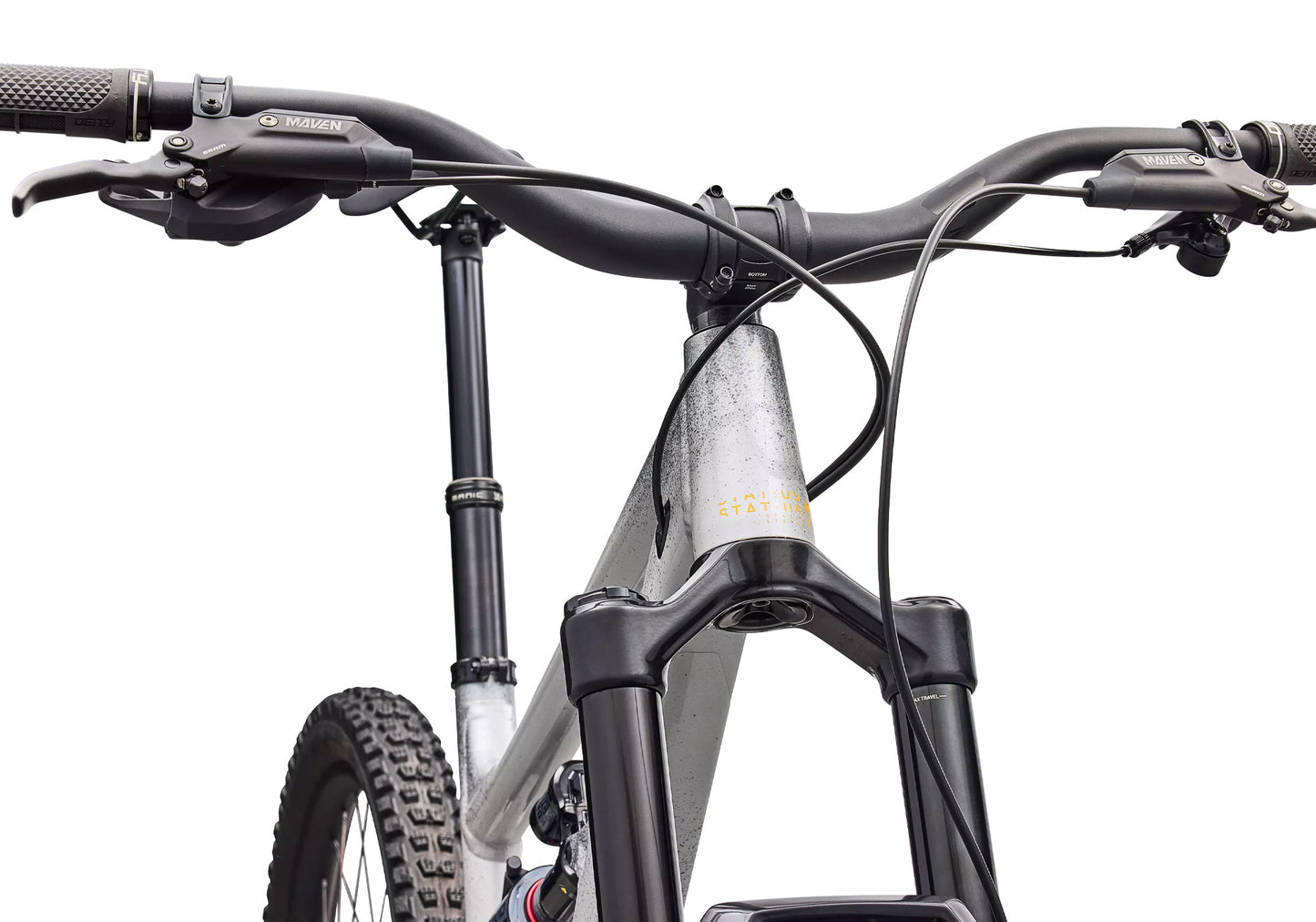 2026 Specialized Status 2 170 Zero Unisex Mountain Bike, Gloss Shadow Silver image 5