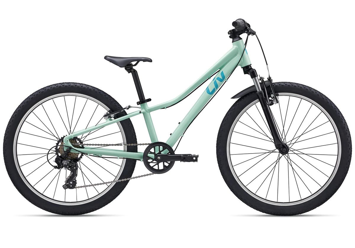 2027 Giant Liv Tempt 24 Girls Mountain Bike, Pale Emerald - Rider Height: 130-150cm