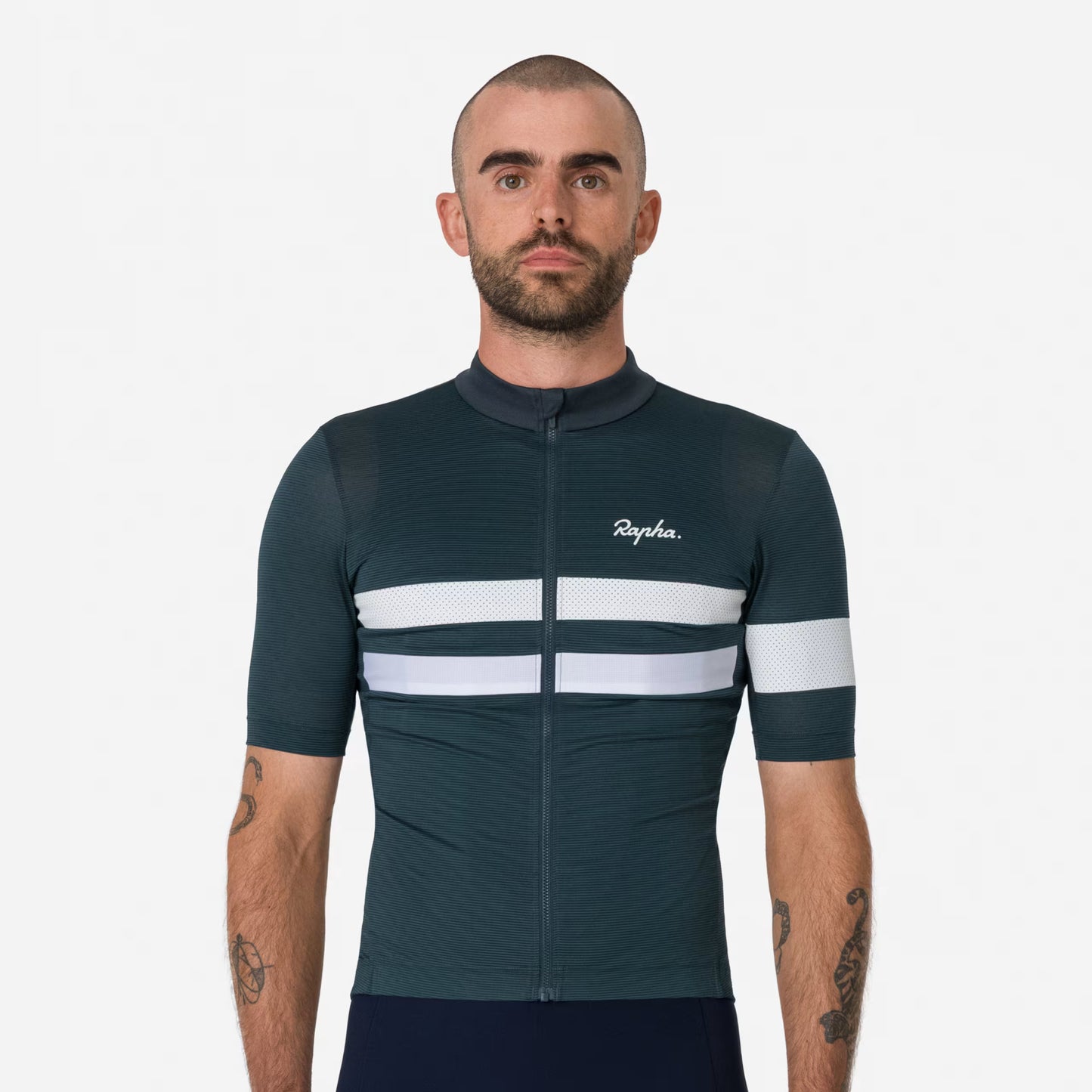 Rapha 2025 Brevet Men's Lightweight Jersey - Forest Green/White image 5 BLW07XXMSWXSM,BLW07XXMSWSML,BLW07XXMSWMED,BLW07XXMSWLRG,BLW07XXMSWXLG,BLW07XXMSWXXL