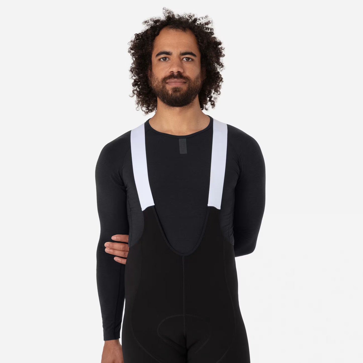 Rapha Men's Merino Long Sleeve Base Layer - Black image