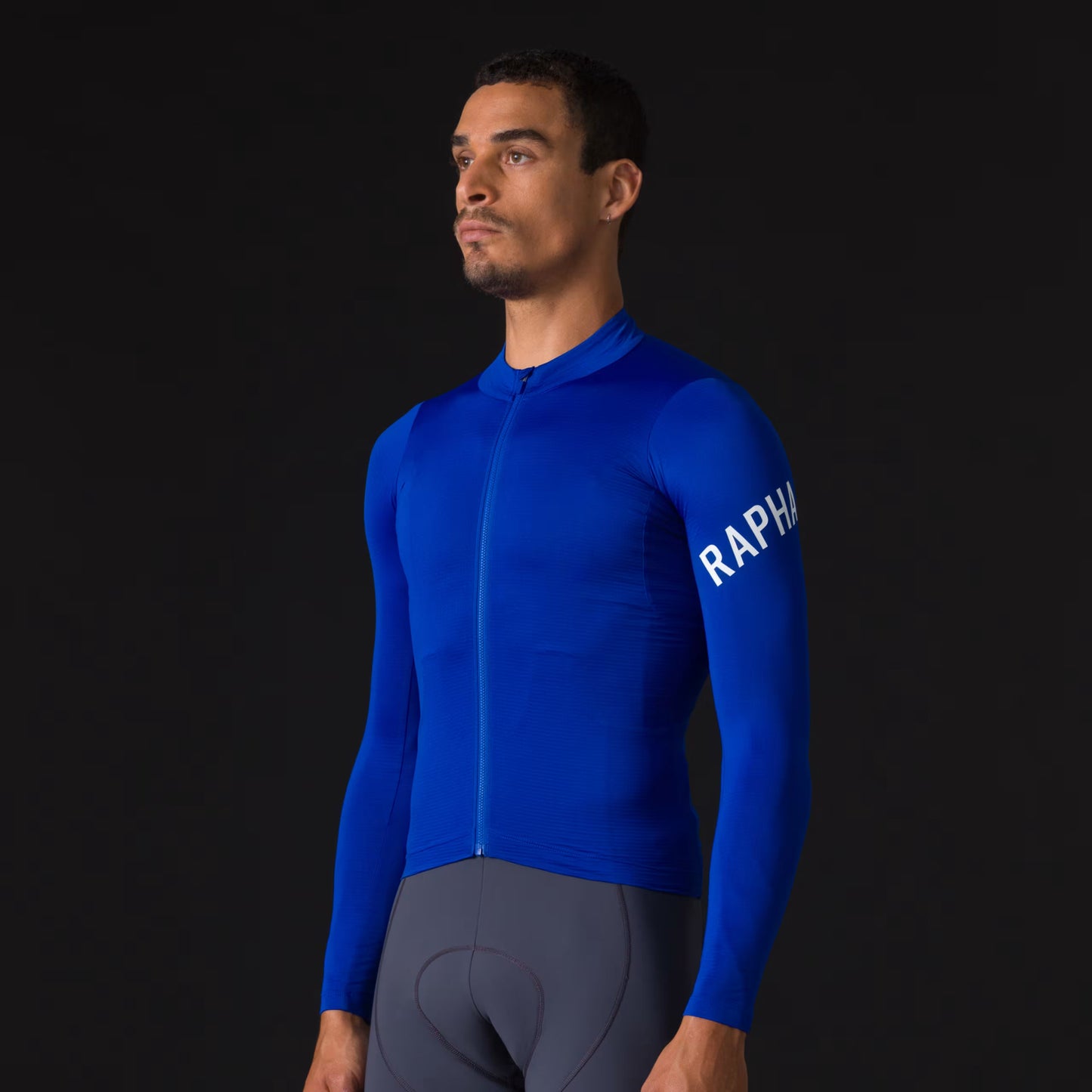 Rapha Men's Pro Team Long Sleeve Midweight Cycling Jersey - Blue/White