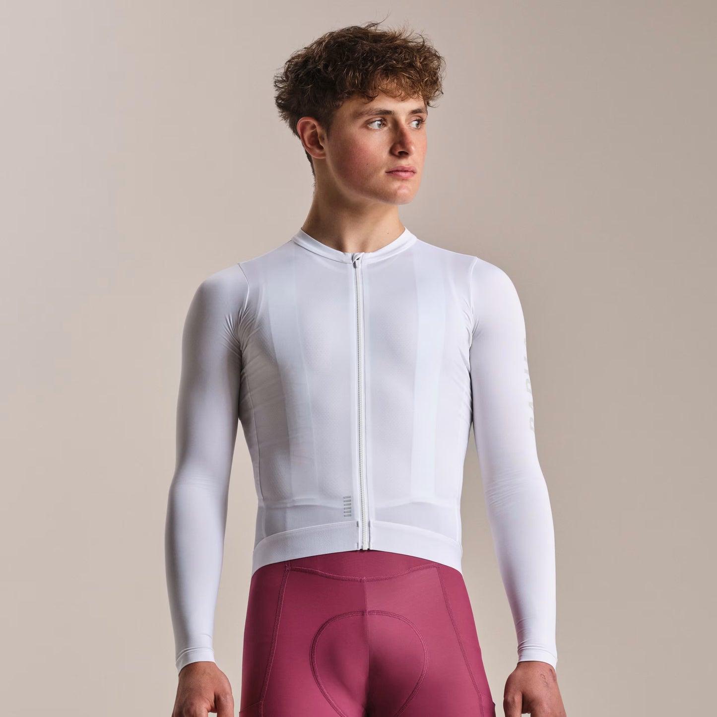Rapha 2026 Men's Pro Team Long Sleeve Lightweight Jersey, White/Silver image 6