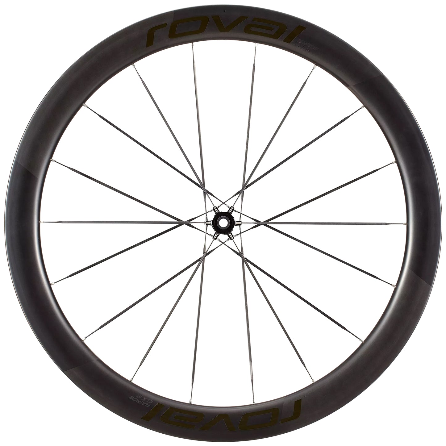 Specialized Roval Rapide CLX III 700c Carbon Clincher Wheels Shimano 11/12 Speed - Satin Carbon/Gloss Black image 6