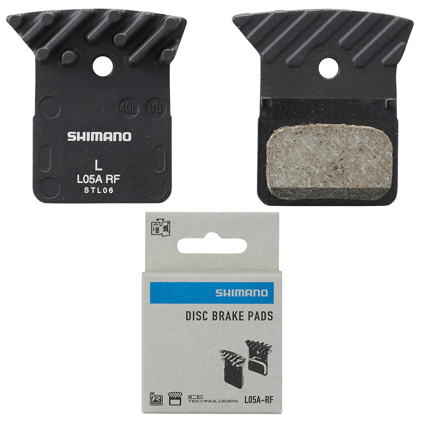 Shimano BR-R9270 Disc Brake Pads Resin L05A-RF with Fins
