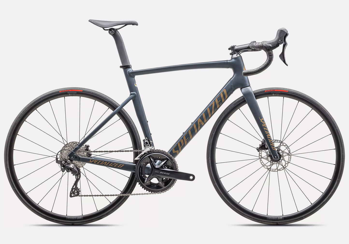 2025 Specialized Allez Sprint Comp, Satin Deep Lake Metallic side view