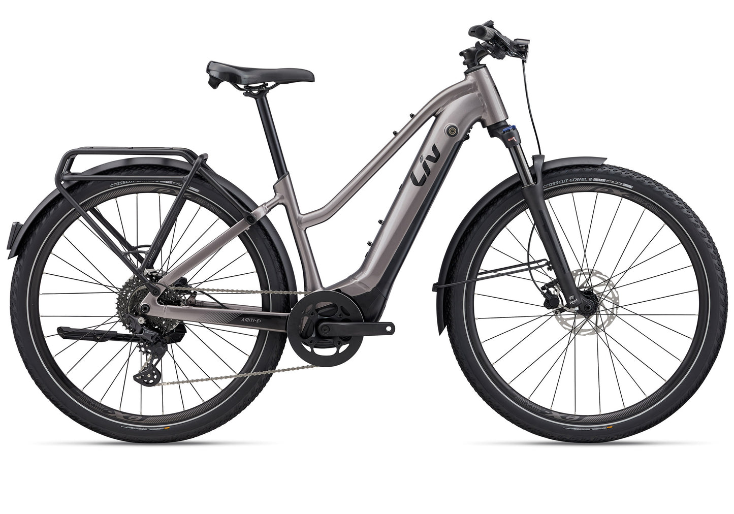 2026 Giant Liv Amiti E+ 3 Women's Electric Urban Bike, Early Espresso