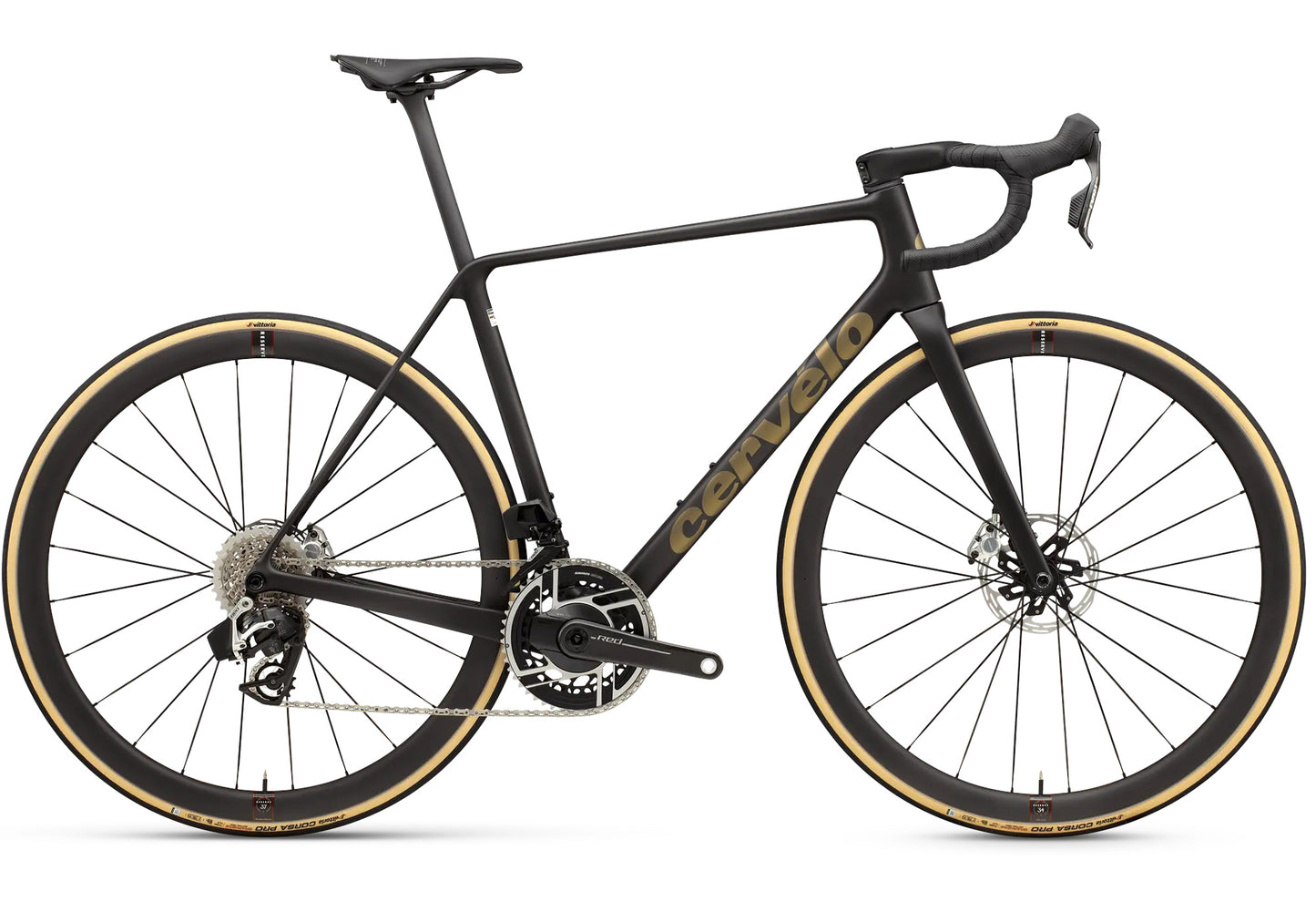 2026 Cervèlo C26 R5 Red AXS Unisex Road Bike, Five Black/Bronze