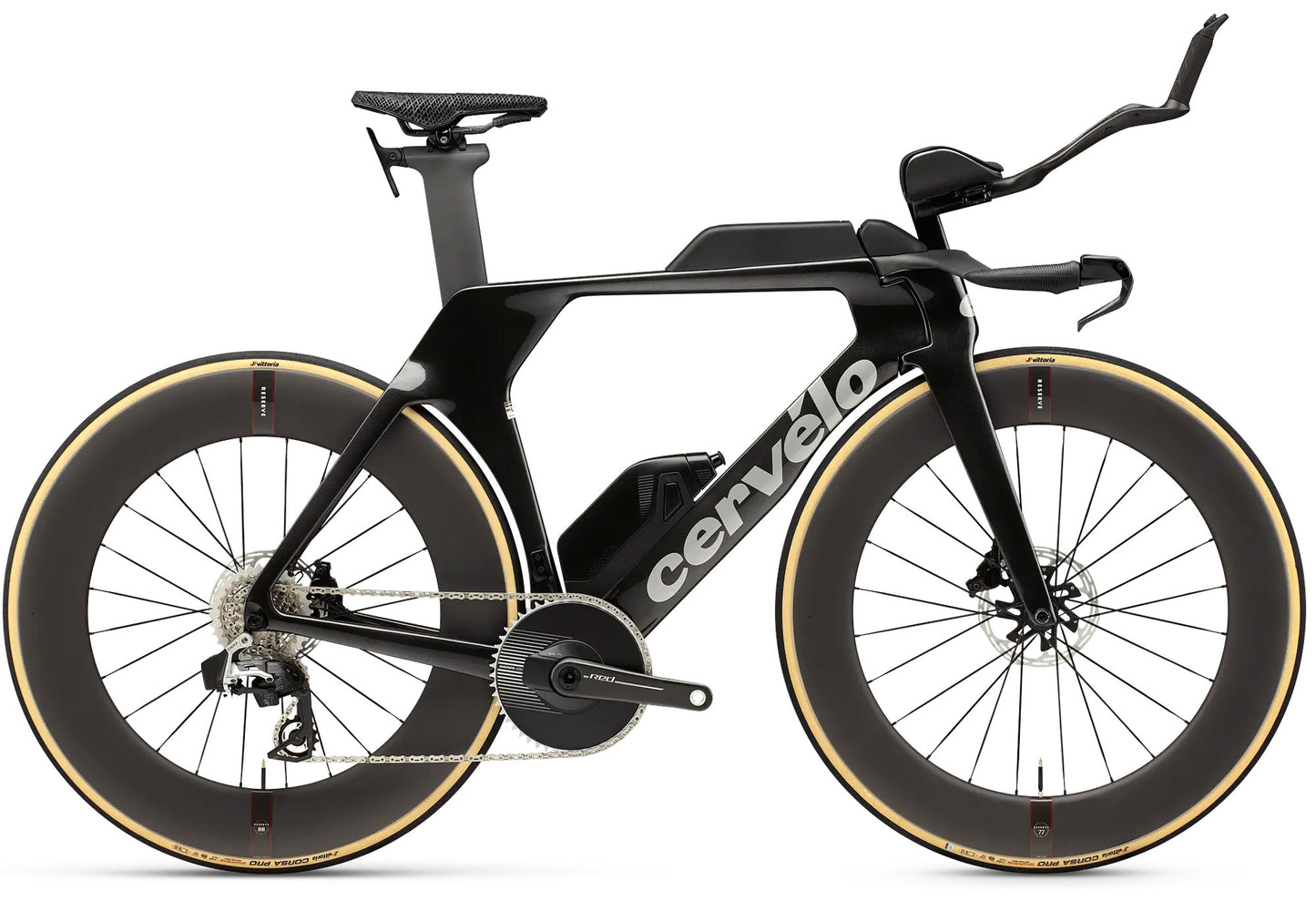 2026 Cervélo P5 Red AXS 1 Unisex Time Trial/Triathlon Bike, Five Black
