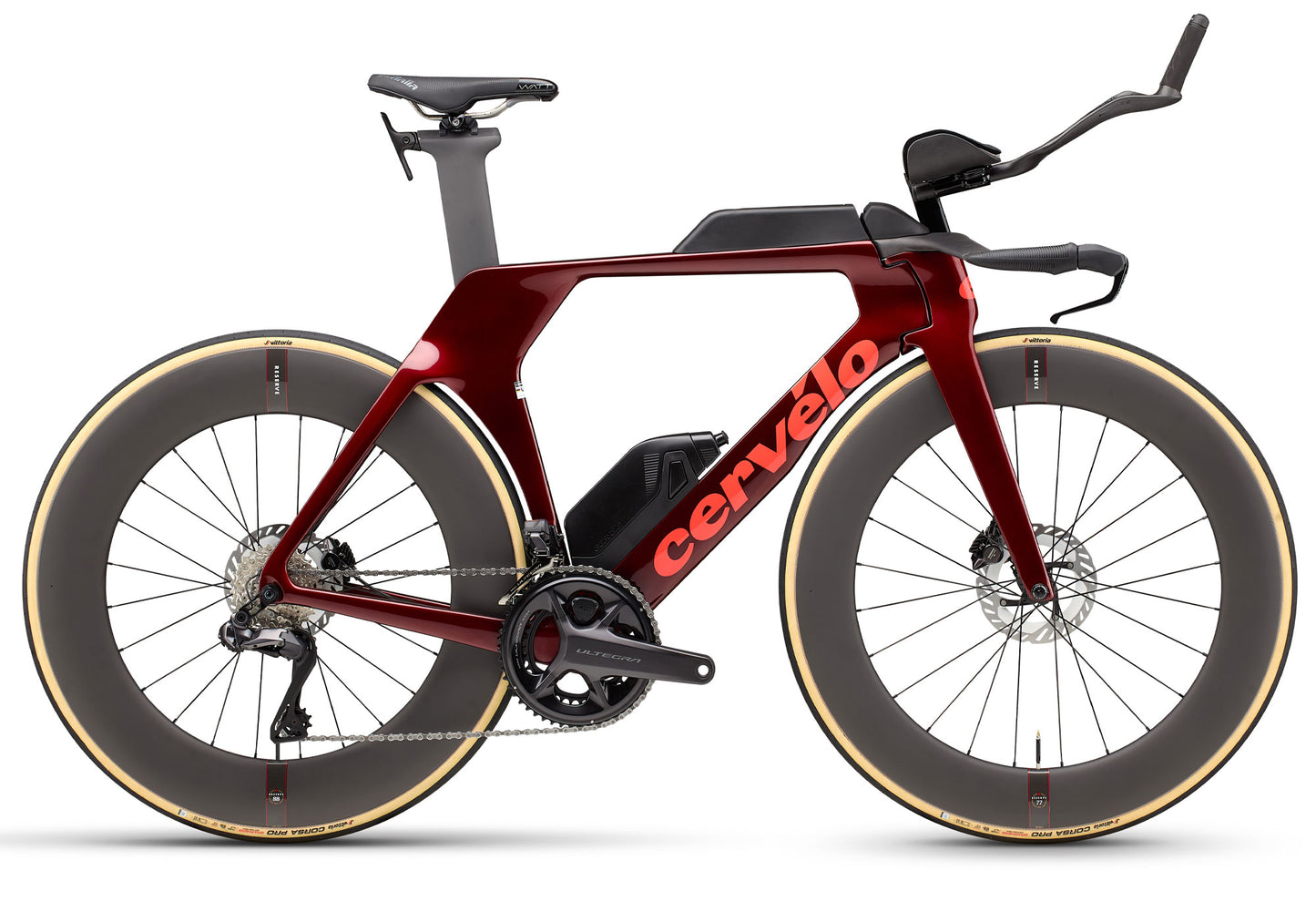 2026 Cervélo P5 Ultegra Di2 Unisex Time Trial/Triathlon Bike, Red Hot