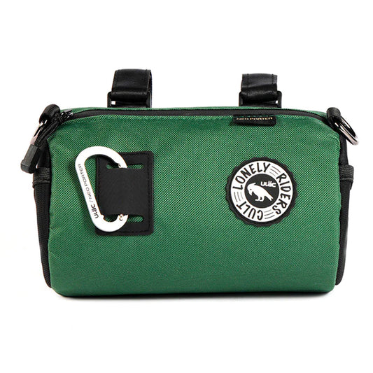 ULAC Coursier Handlebar Bag 2.7 Litre, Green/Black