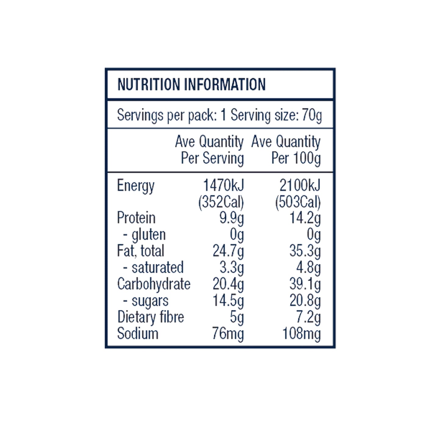 The Crafty Weka Bar - Nutty Caramel 75 Gram CWBGNCNZ12 image 4