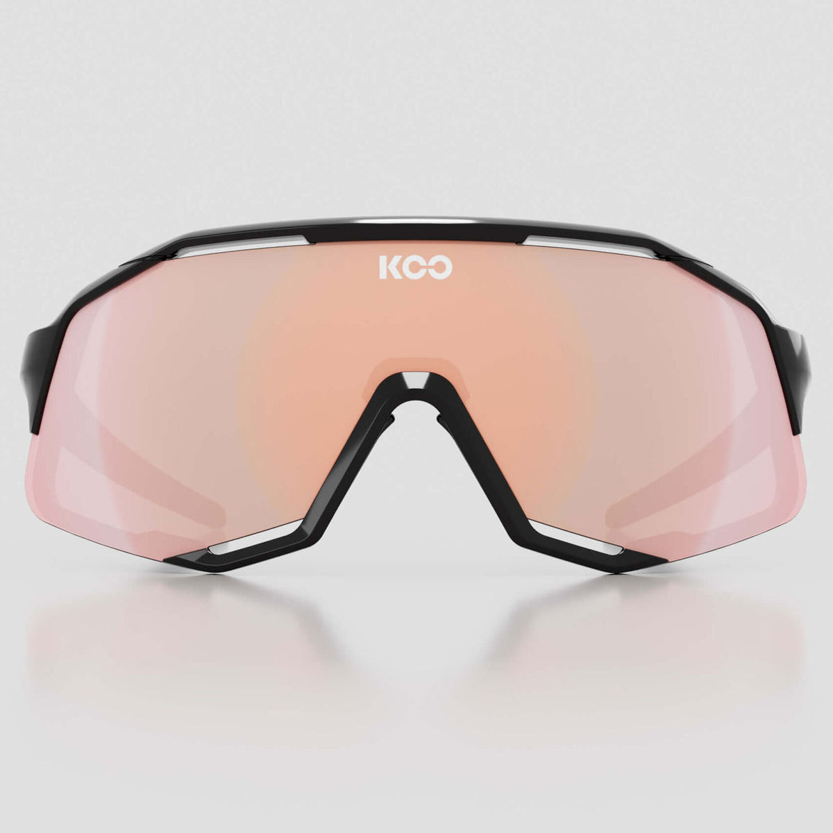 Koo Demos UNisex Cycling Sunglasses - Black Frame, Light Rose Lens image 4