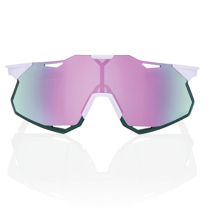 100% Hypercraft XS Cycling Sunglasses - Soft Tact Lavender/HiPER Lavender Lens + Clear lens
