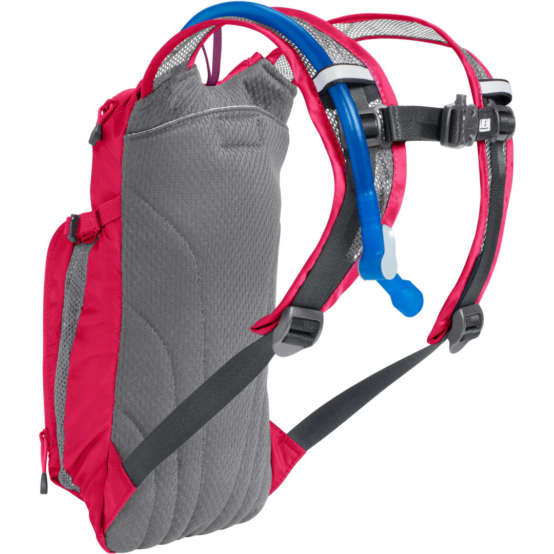 CamelBak Mini M.U.L.E 1.5 Liter Children's Hydration Pack - Hot Pink/Purple Stripe CB1155603000
