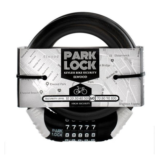 Park Lock Brighton - 8mm X 150cm - 5 Digit Bicycle Combination Lock 