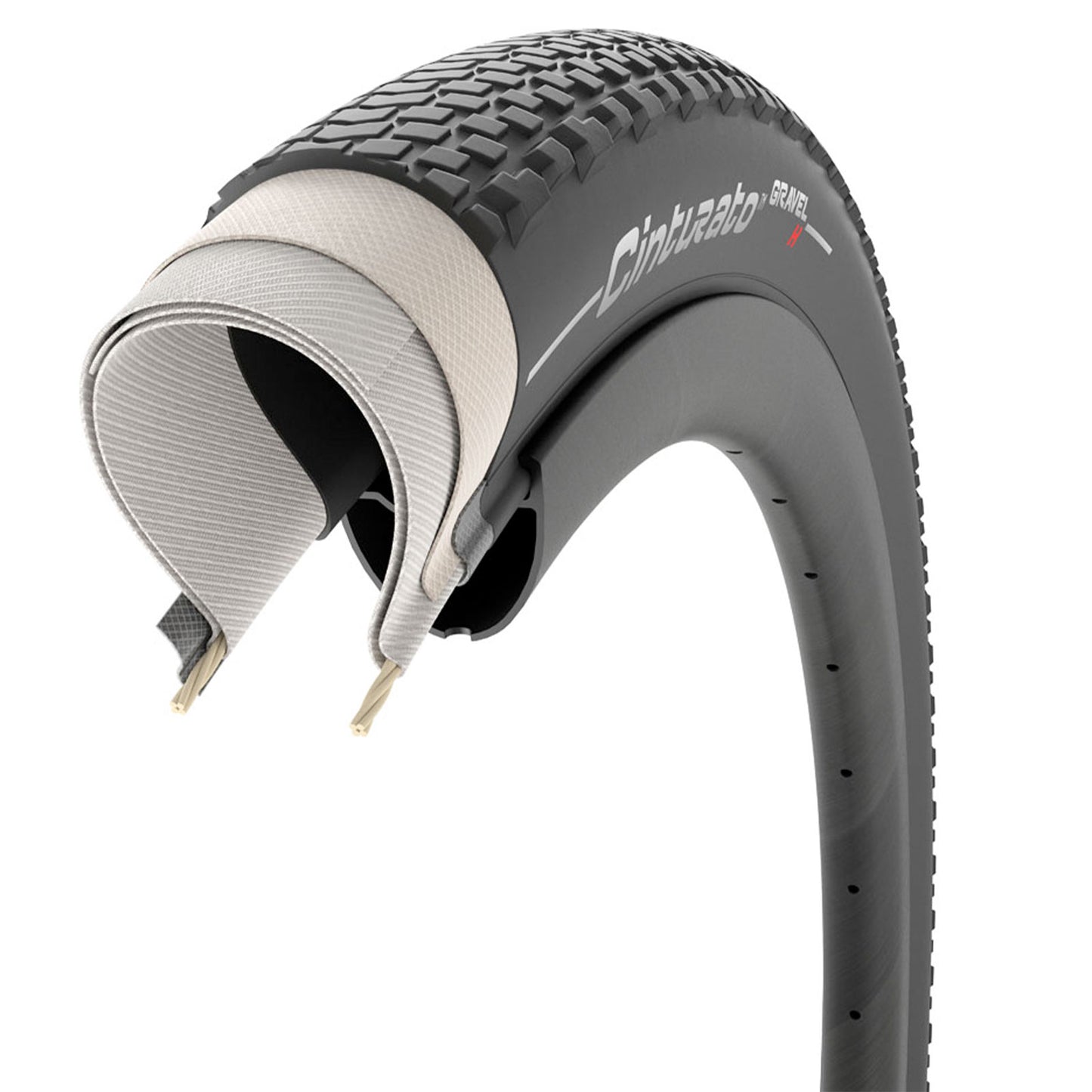 Pirelli Cinturato Gravel  Hard Pack Tubeless Ready Tyre 650/27.5"x45c Black