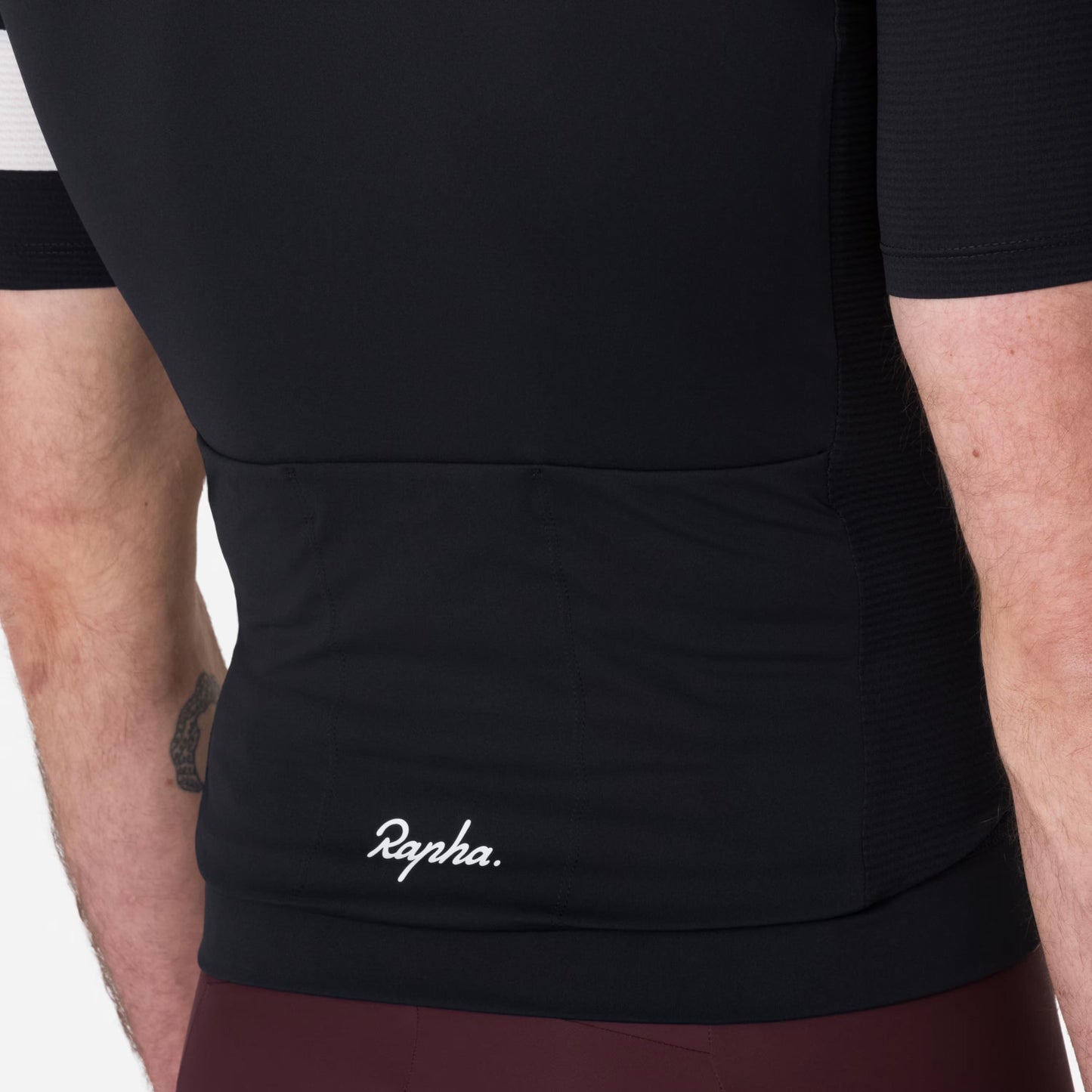 Rapha Men's Core Lightweight Jersey, Black/White