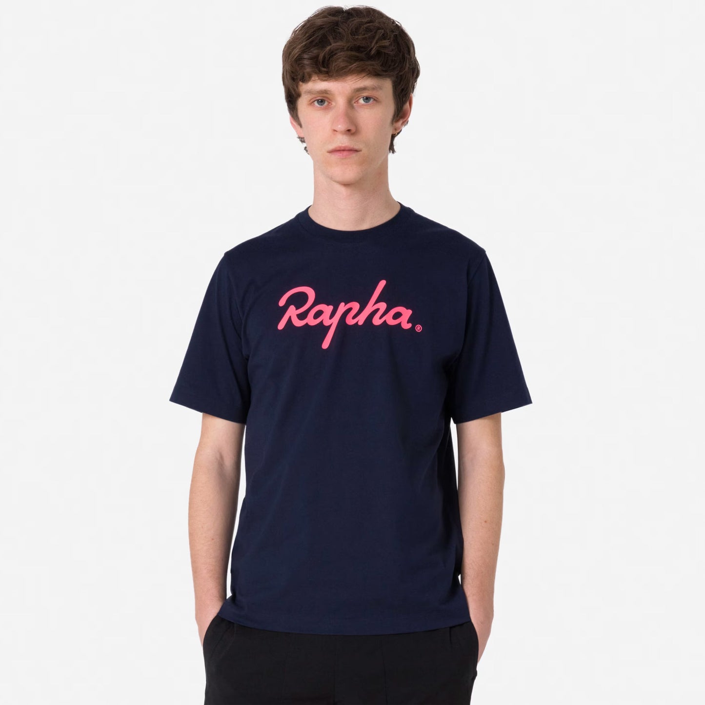 Buy Rapha Blue Large Logo T-shirt in Organic Cotton For Men Online