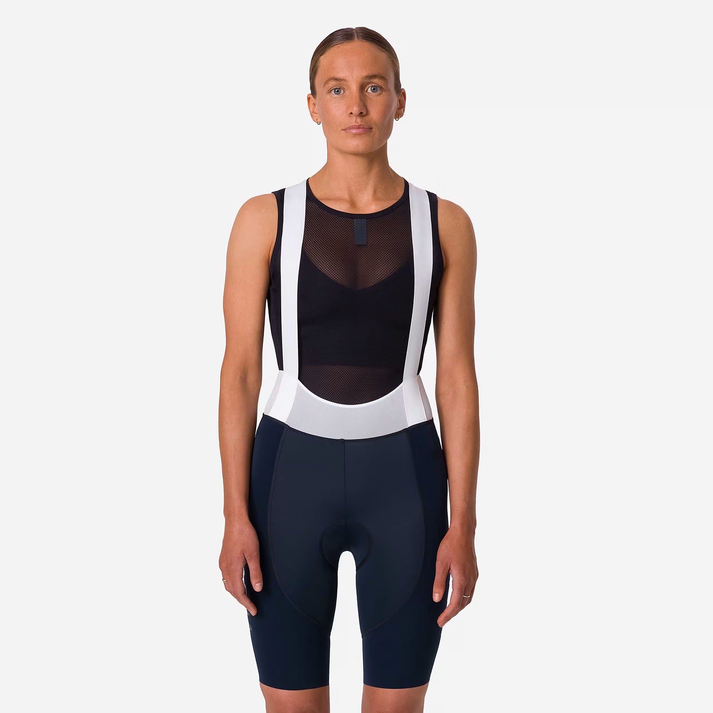 Rapha Women's Pro Team Bib Shorts III Long, Dark Navy/White