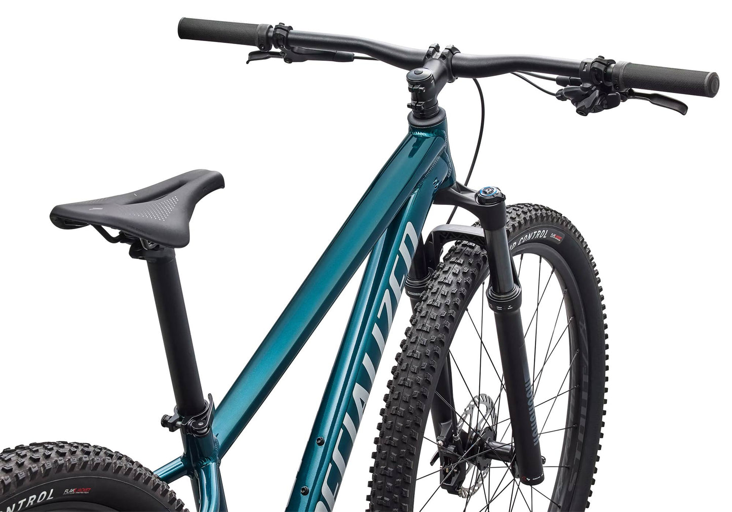 2026 Specialized Rockhopper Expert Gloss Emerald Metallic / Shadow Silver image 5