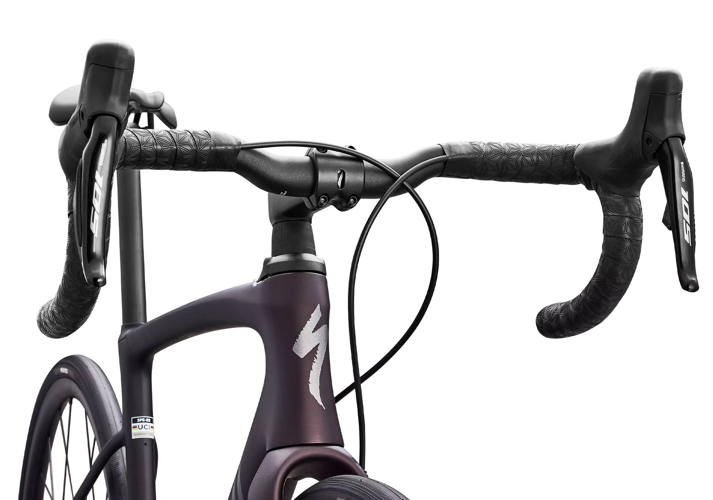 2026 Specialized Roubaix SL8 Comp 105 Di2 Unisex Road Bike, Satin Solidity Metallic image 5