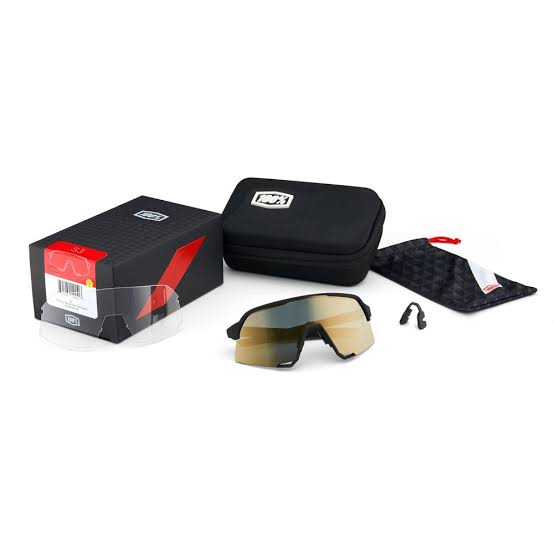 100% S3 Unisex Sunglasses - Soft Tact White with HiPER Red Mirror Lens