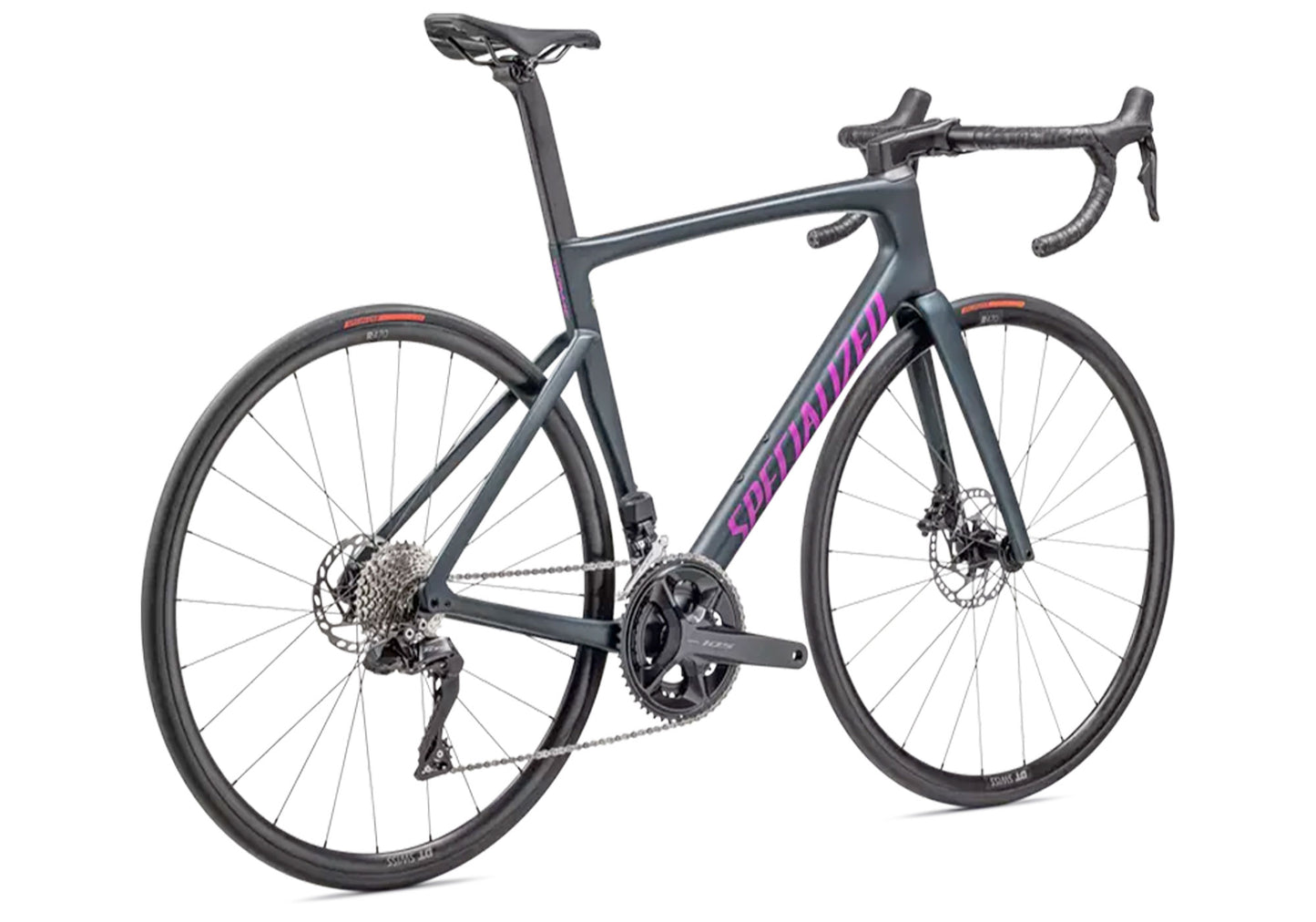 2023 Specialized Tarmac SL7 Comp Shimano 105 Di2 Unisex Road Bike, Satin Metallic Deep Lake