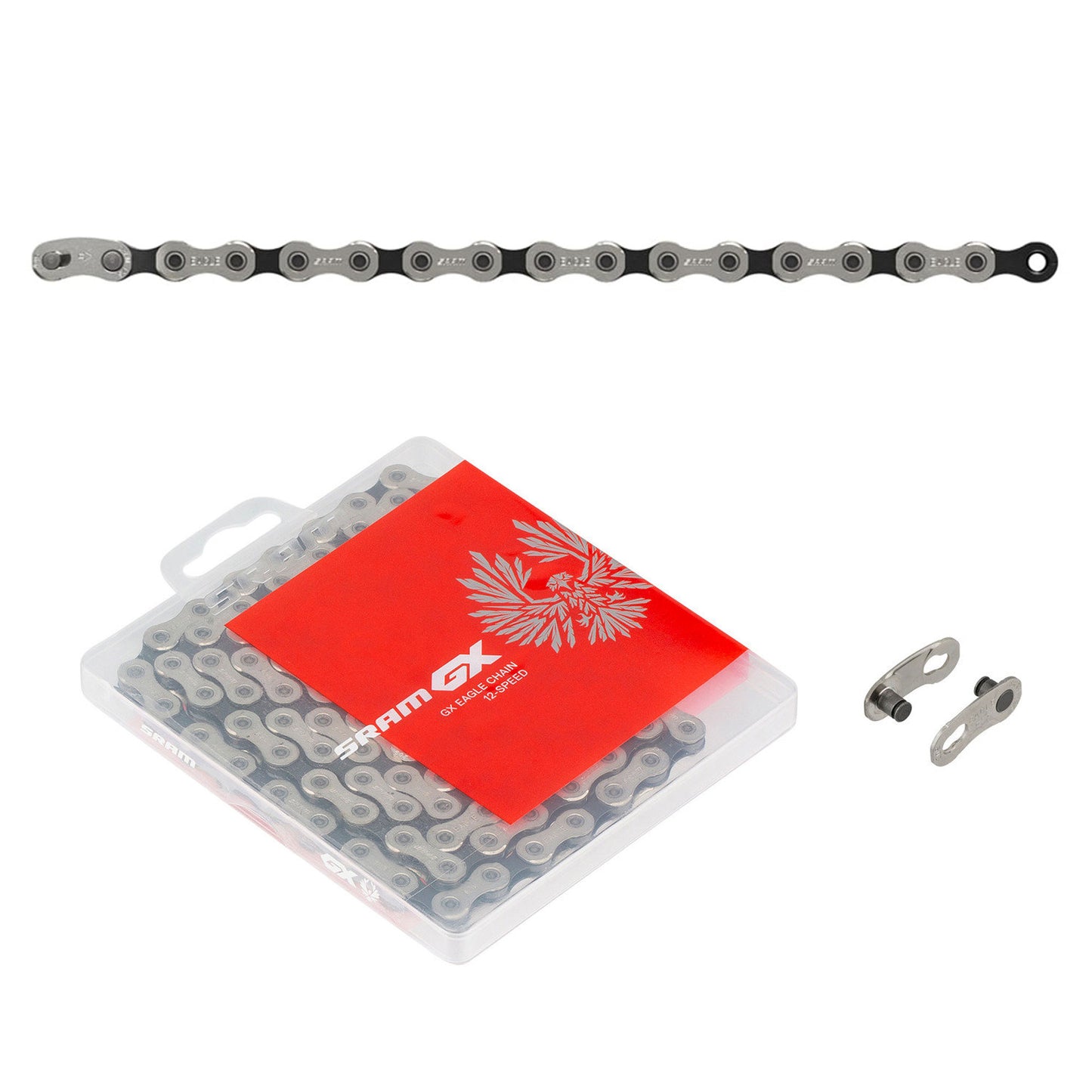 SRAM GX Eagle 12 Speed PowerLock Chain Black/Silver 126 Links