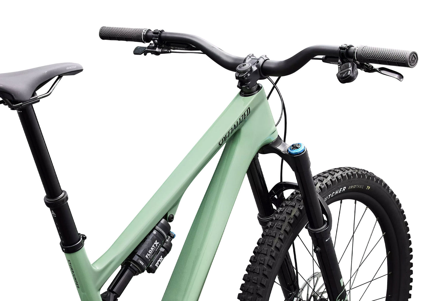 2026 Specialized Stumpjumper 15 EVO Expert AXS Unisex Mountain Bike, Gloss Pistachio/Dark Moss Green image 5