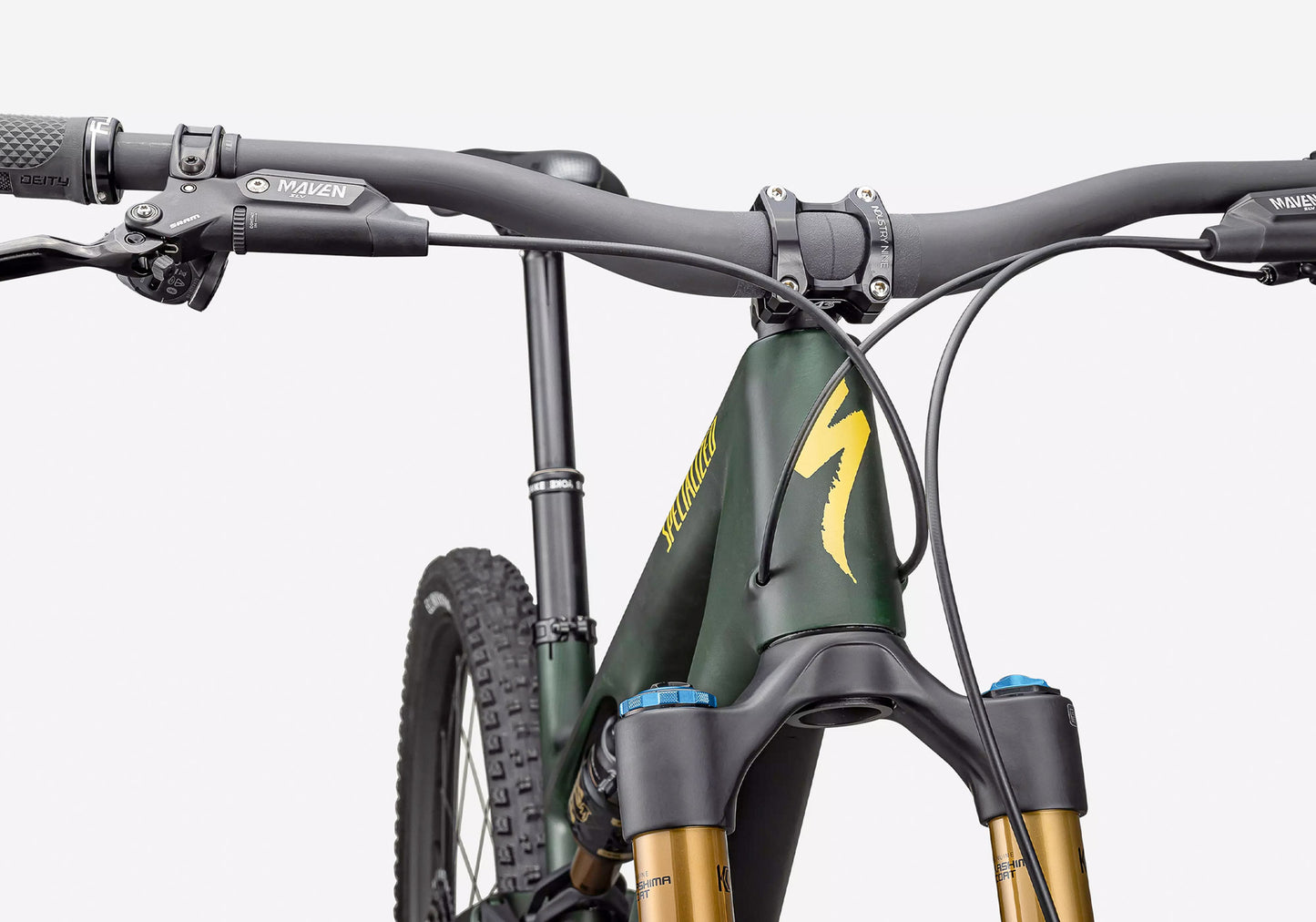 2025 Specialized Stumpjumper 15 Pro, Satin Green Tint / Gunmetal / Satin Metallic Sulphur