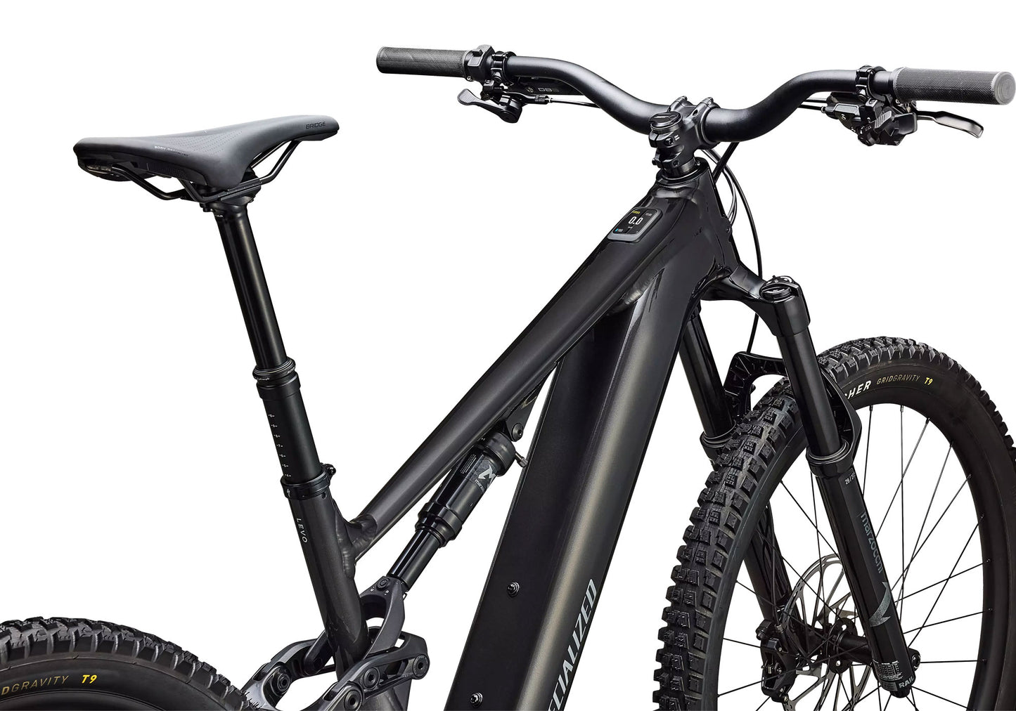 2026 Specialized Turbo Levo 4 Alloy Unisex Electric Mountain Bike, Gloss Metallic Obsidian / Silver Dust