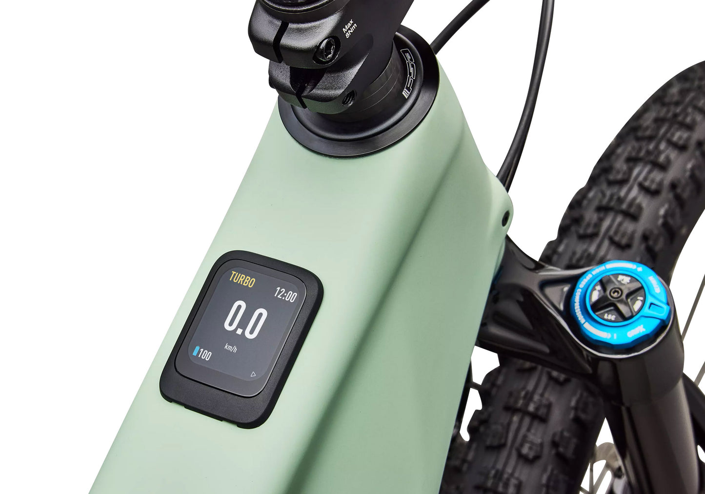 2026 Specialized Turbo Levo R Expert Unisex Electric Mountain Bike, Satin Pistachio/Dark Moss Green image 7