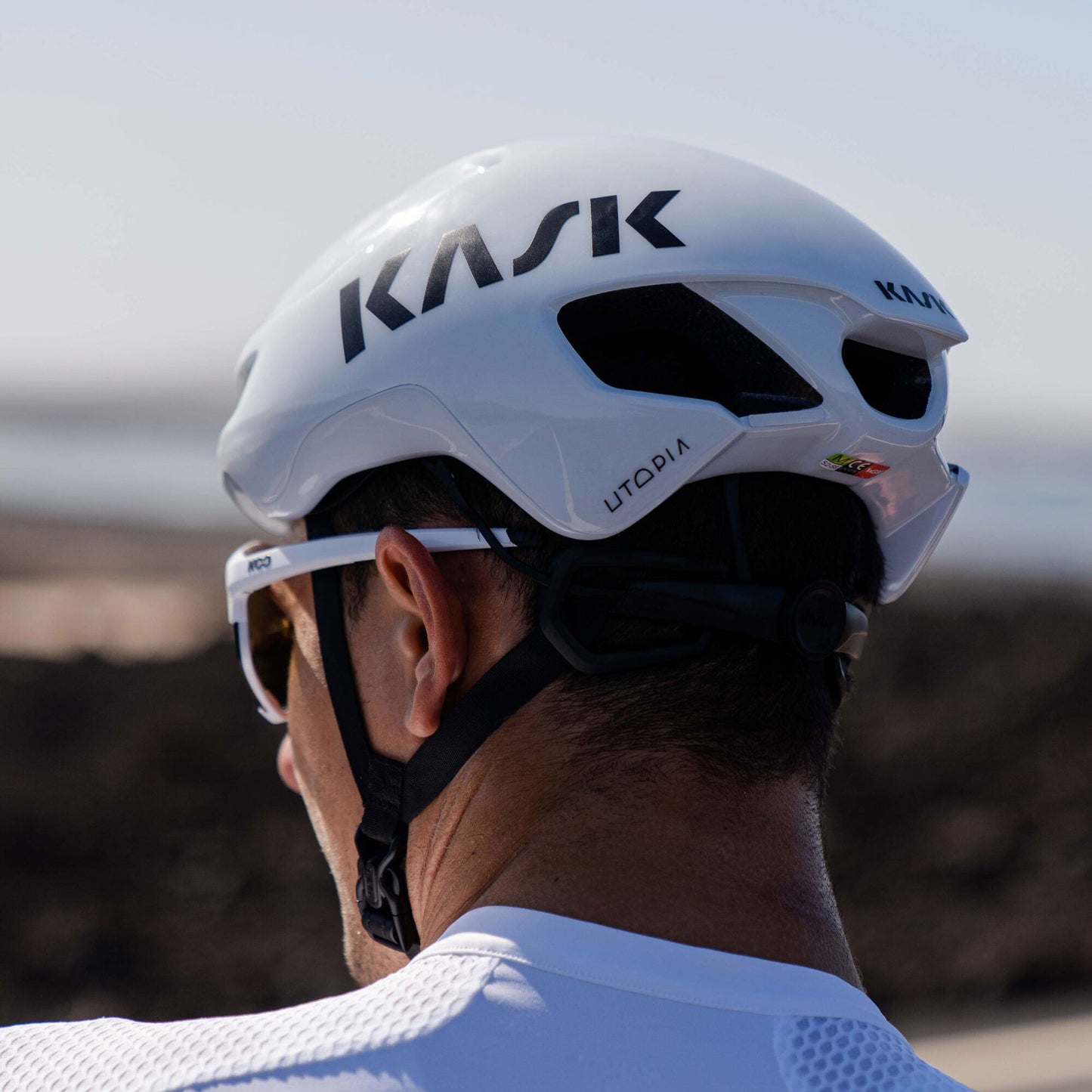 Kask Utopia Y Unisex Aero Road Cycling helmet, White image 4