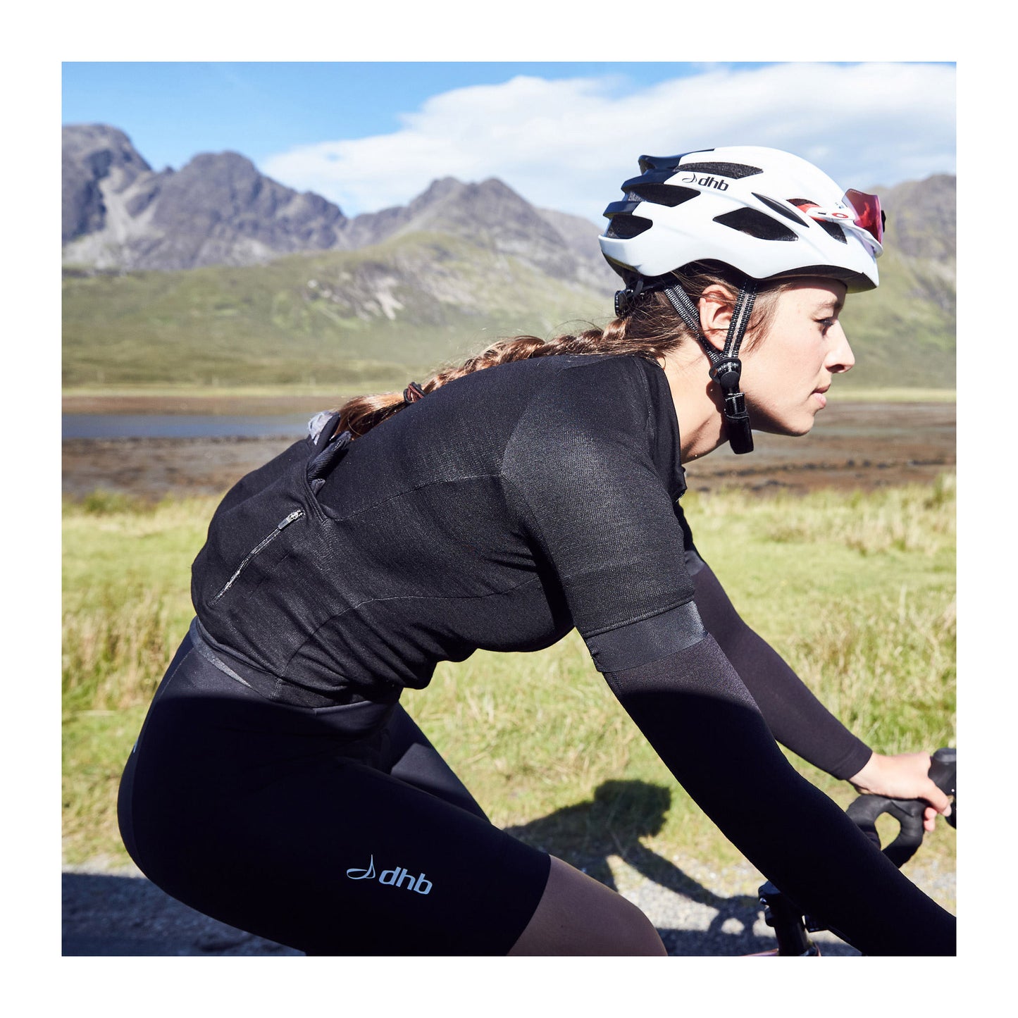 DHB Womens Classic Merino Short Sleeve Jersey, Black, buy online at Woolys Wheels with free delivery Australia-Wide