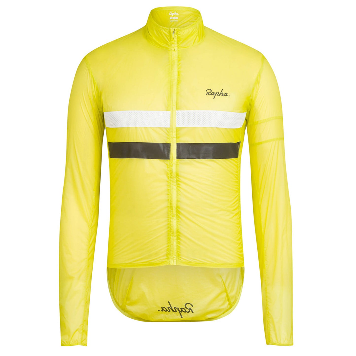Rapha Men's Brevet Flyweight Wind Jacket, Yellow