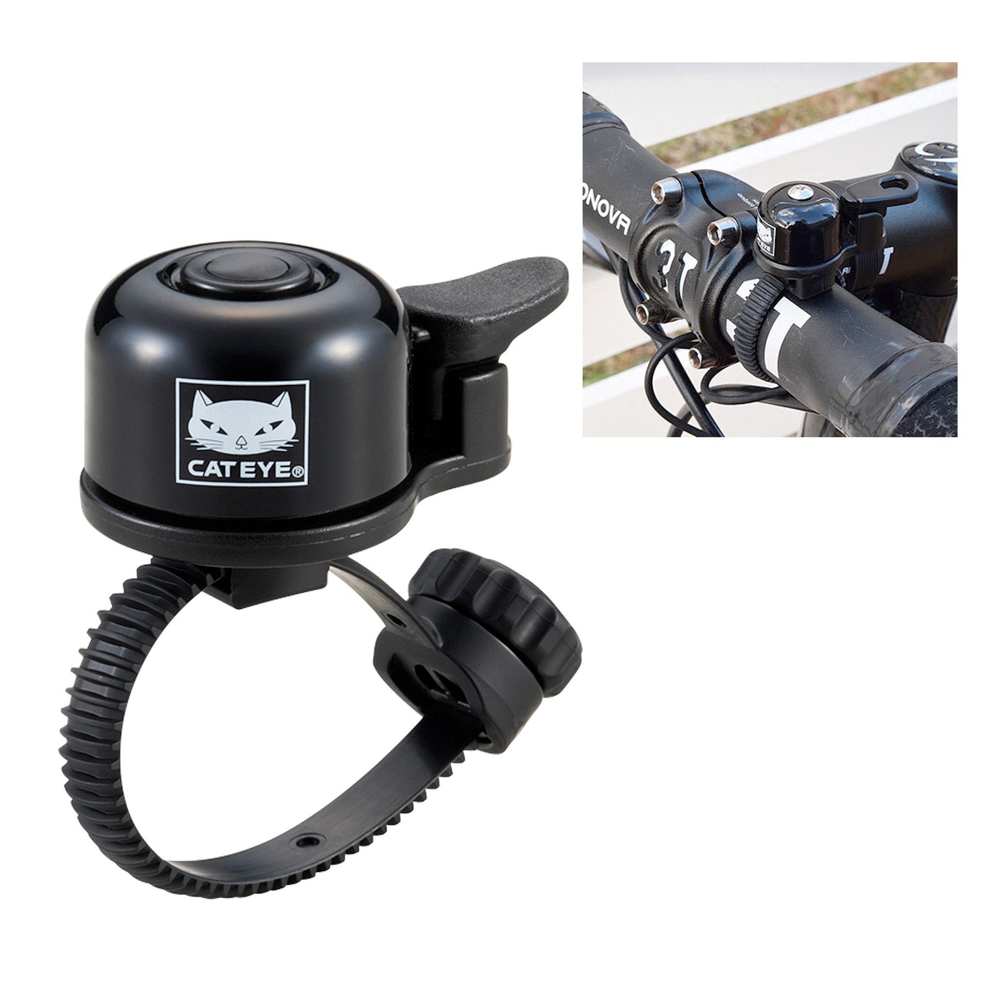 Cateye Flextight Micro Bell with Tool-less Fitting – woolyswheels