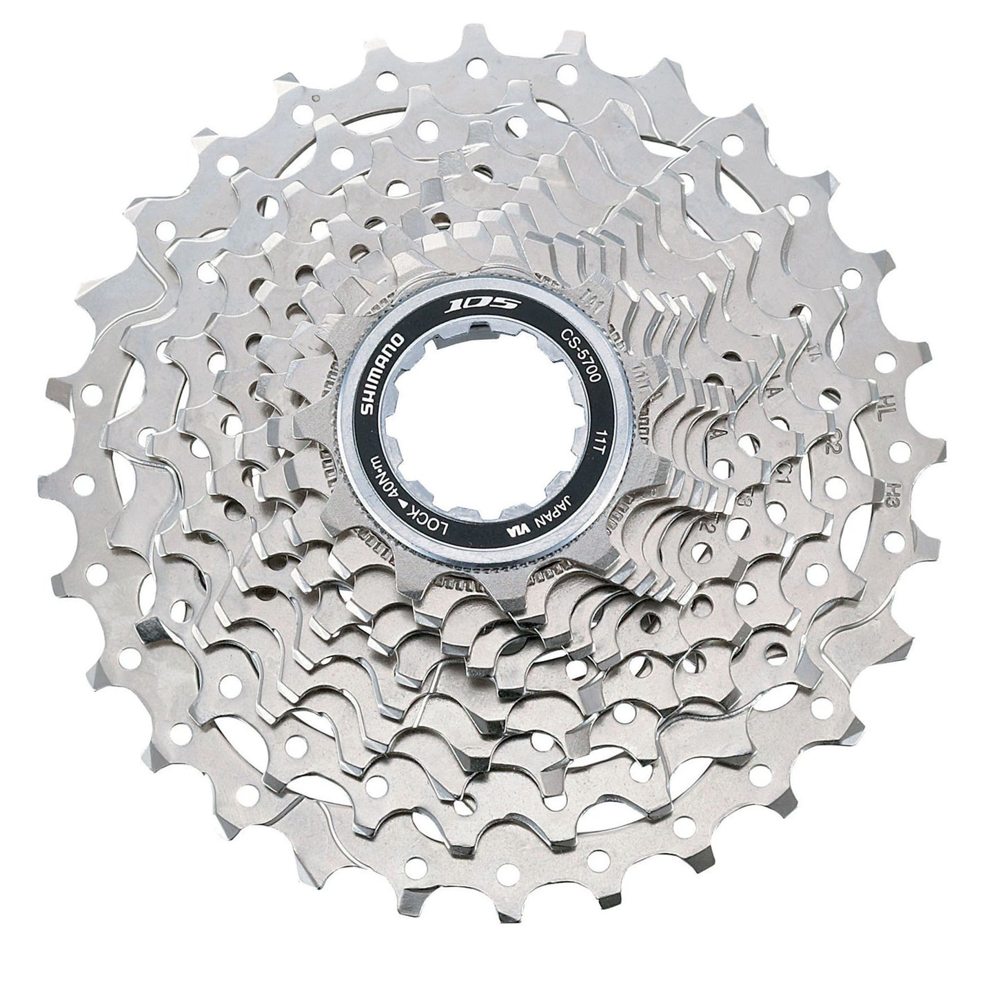 Shimano 105 CS-5700 10 Speed Cassette 11-28T buy at Woolys Wheels