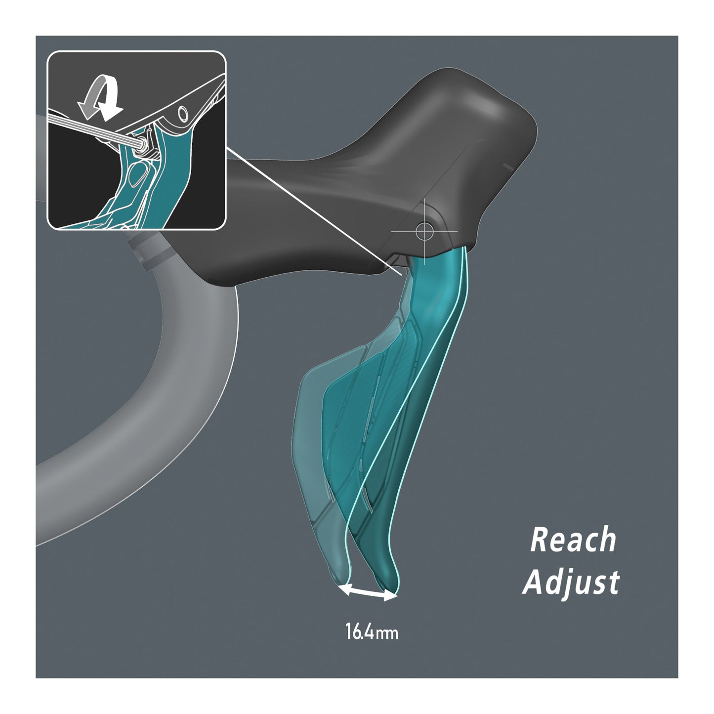 Shimano Dura-Ace Di2 R9270 Left Lever and Rear Hydraulic Disc Caliper