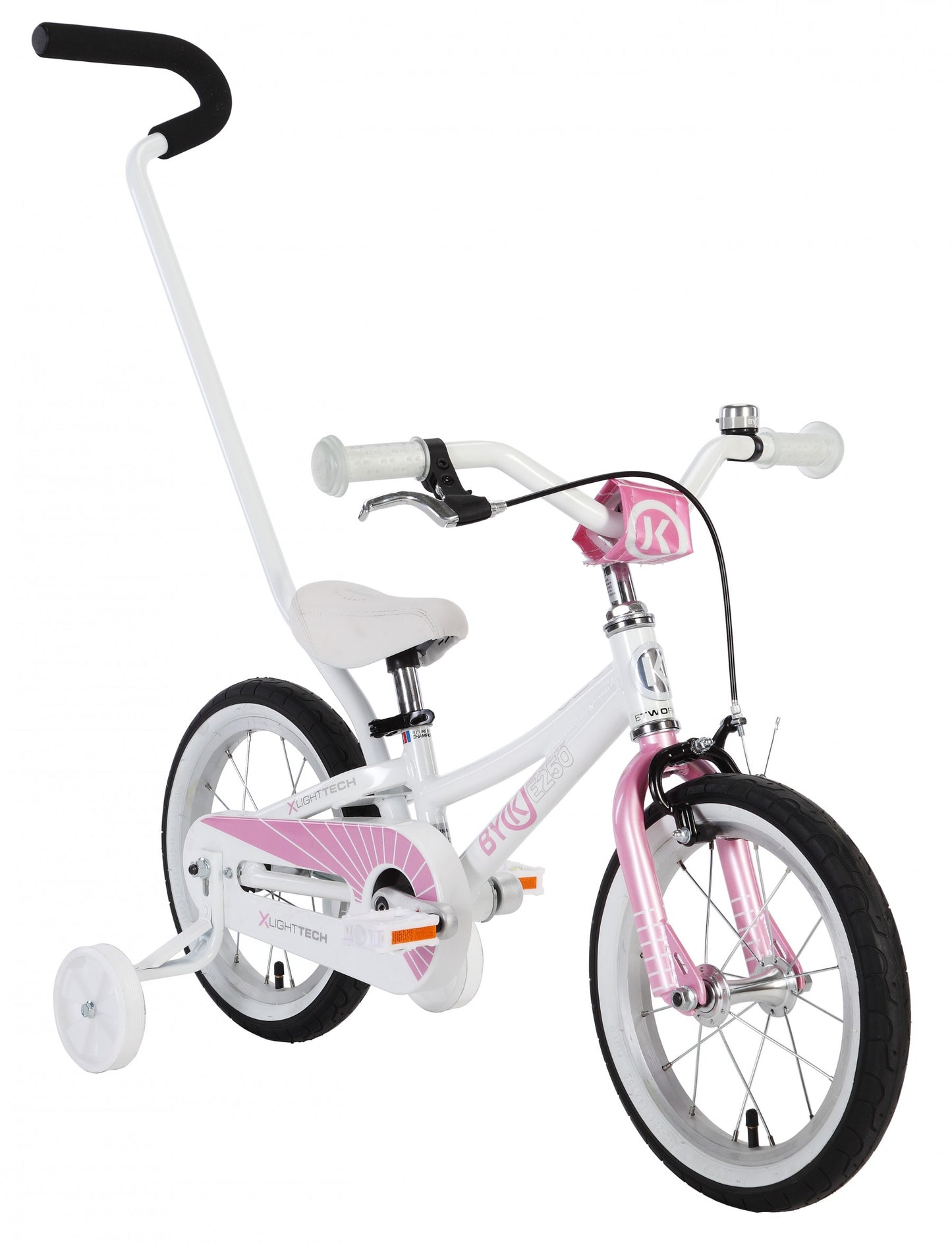 BYK E250 Girls 12" White/Pink Woolys Wheels Sydney