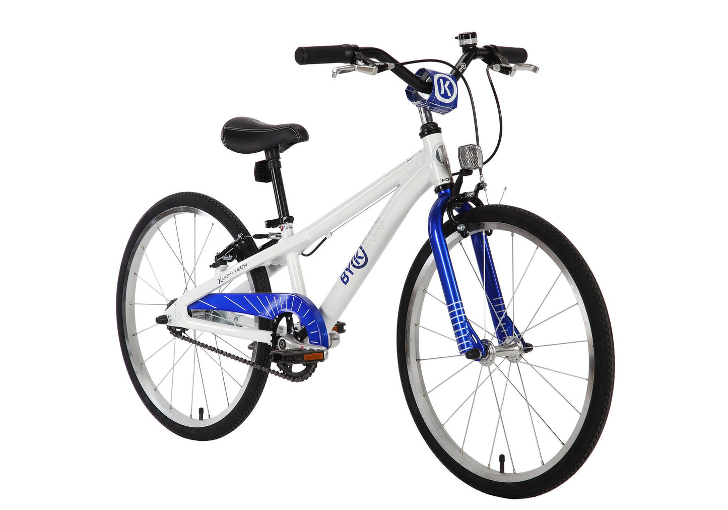 BYK E450 Boys White/Blue Chrome Woolys Wheels Sydney