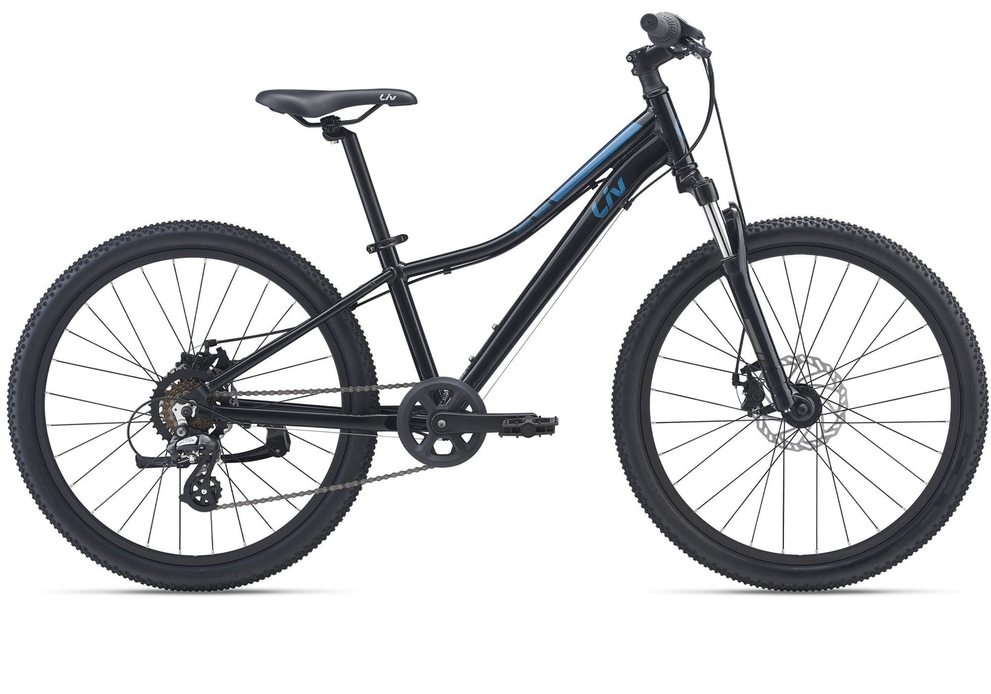 2022 Giant Liv Enchant 24" Disc, Childrens Bike, Black - Rider height: 130-150cm