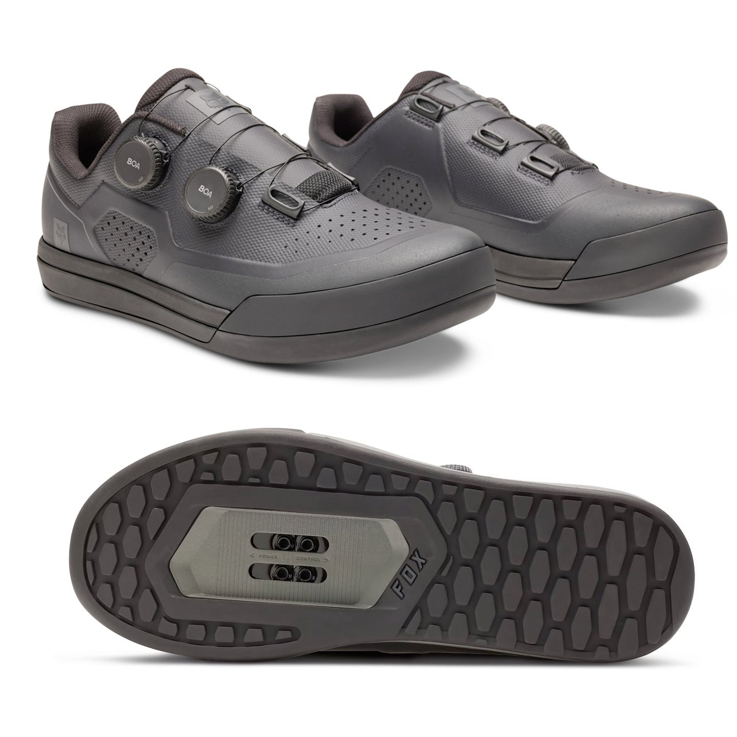 Fox Union BOA Clipless MTB Cycling Shoes, Black