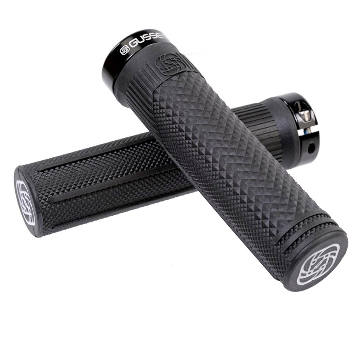 Gusset S2 Lock-On Handlebar Grips Extra Soft, Black